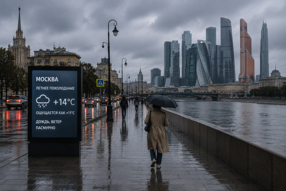В Москву идет похолодание: синоптики рассказали о переменах с 25 июня